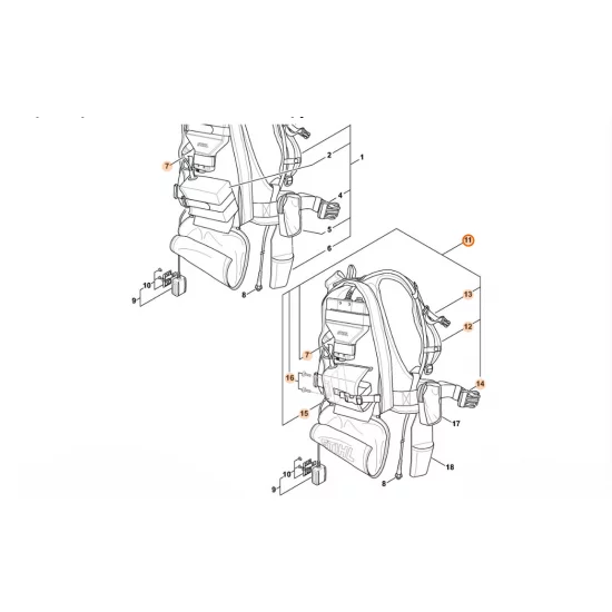 STIHL  System przenoszenia 4861 490 0400